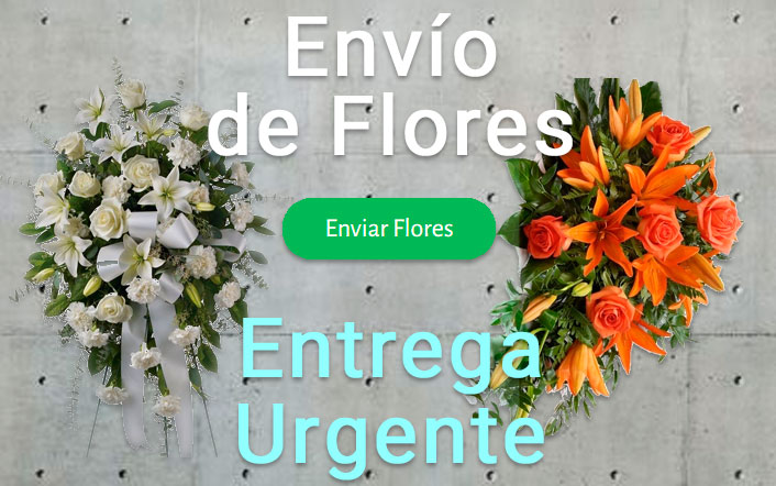 Envío de coronas funerarias urgente a los tanatorios, funerarias o iglesias de Lanzarote